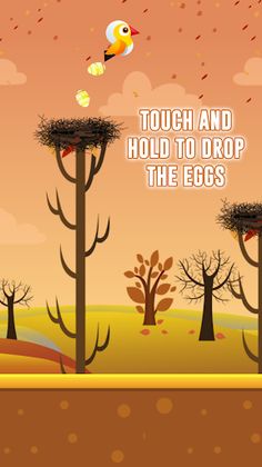 Flying Bird: Fun Egg Drop Game - Screenshot 1