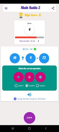 Math Battle 2 - Screenshot 2