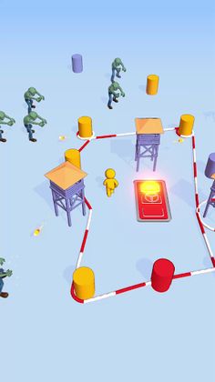 Zombie Rope Defence - Screenshot 1