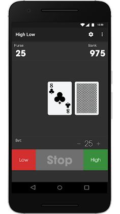 High Low Card Game - Easy Card - Screenshot 2