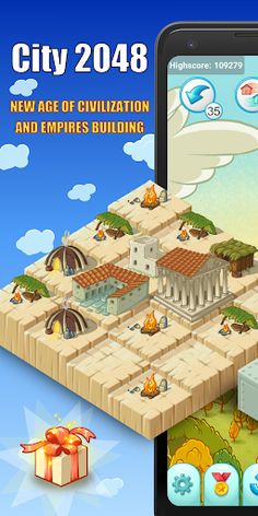 City 2048 Civilization Puzzle - Screenshot 2