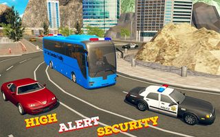 Police City Coach Sim Bus Game - Screenshot 1