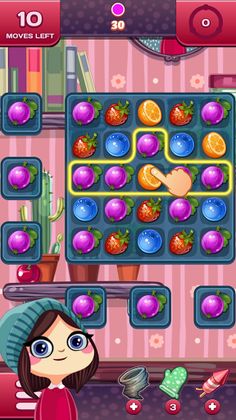 Agnes’ Fruits Match-3 Puzzle - Screenshot 3