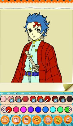 Demon Slayer Coloring Book! - Screenshot 2