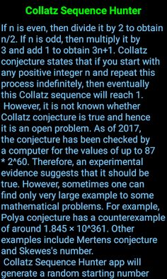 Collatz Sequence Hunter (3n+1) - Screenshot 4