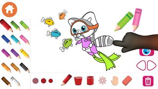 Coloring for kids with Rocky - Screenshot 1