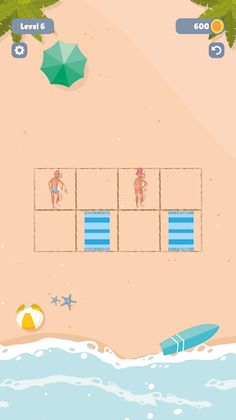 Towel Sort - Beach Edition - Screenshot 4