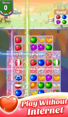 Fruit Heroes - Puzzle Wings,Go - Screenshot 2