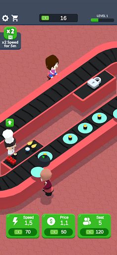 Idle Sushi Restaurant 3D - Screenshot 1