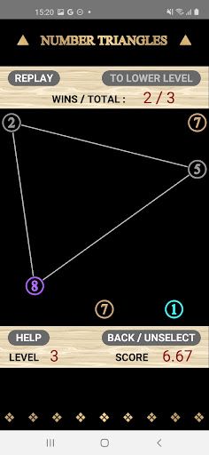 Number Triangle: Make 15 - Screenshot 3