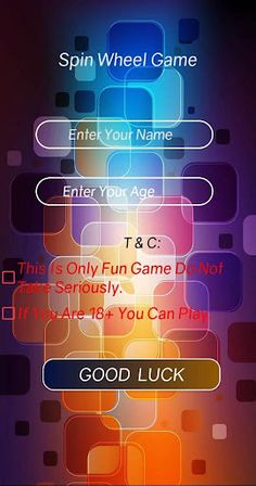 SpinWheel Game - Screenshot 1