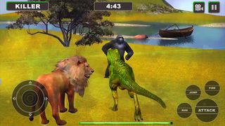 Lion Vs Gorilla : Animal Famil - Screenshot 3
