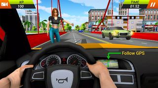 US City Driving Taxi Car Games - Screenshot 1
