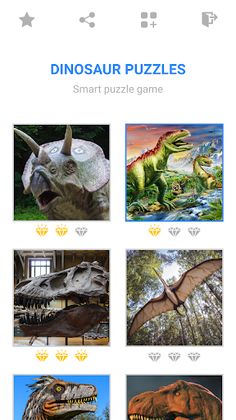 Jigsaw Dinosaur Mosaic Puzzles - Screenshot 1