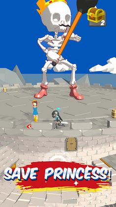 Oh My Hero. Skeleton Tower - Screenshot 3