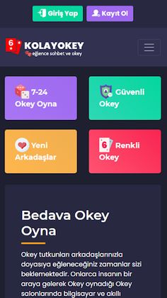 KolayOkey.Com Okey Oyna - Screenshot 1