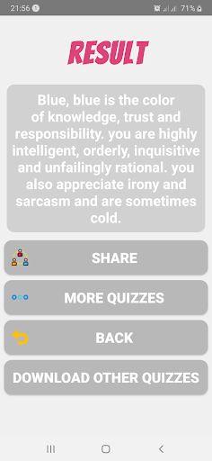 Personality Color Test - Screenshot 4