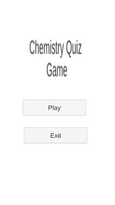 Chemistry Quiz Game - Screenshot 1