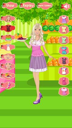 Fruiterer Girl Dress up Game - Screenshot 2