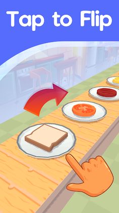 Flippy Sandwich Runner - knife - Screenshot 1