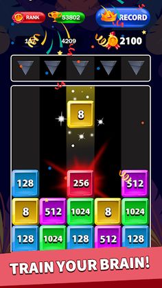 Number Drop "2048" Merge Block - Screenshot 2