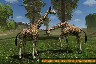 Giraffe Family Life Jungle Sim - Screenshot 1