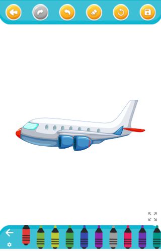aircraft coloring book - Screenshot 3