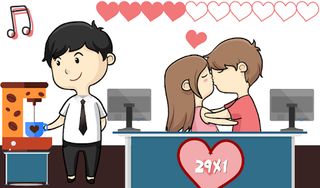Office Kiss Game - Screenshot 1