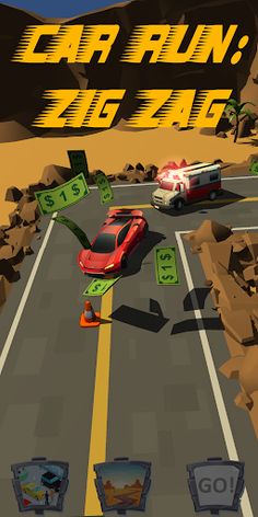 Car Run:Zig Zag - Screenshot 1