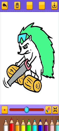 Hedgehog Coloring - Screenshot 4