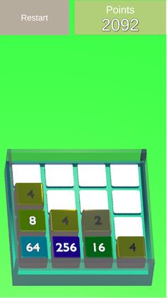 3D 2048 - Screenshot 1