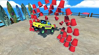 Impossible Beach Ramp Car Game - Screenshot 2