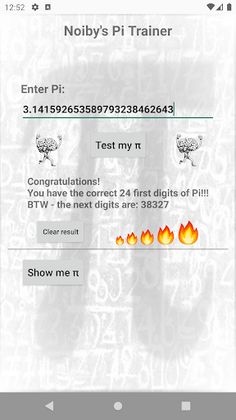 Noiby's Pi Trainer - Screenshot 1