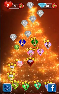 Gems Puzzle Valentin Day versi - Screenshot 1