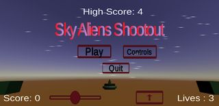 Sky Aliens Shootout - Screenshot 1