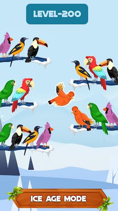 Bird Sorting: Color Puzzle - Screenshot 2