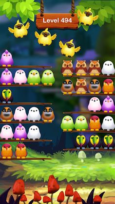 Bird Color Puzzle: Sort Game - Screenshot 4