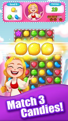 New Tasty Candy Bomb – Match 3 - Screenshot 1