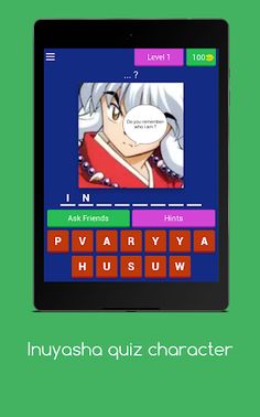 Inuyasha quiz character - Screenshot 1
