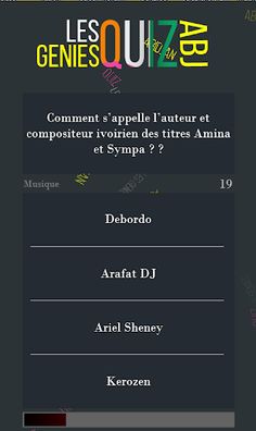 LES GENIES QUIZ ABIDJAN 2021 - Screenshot 4