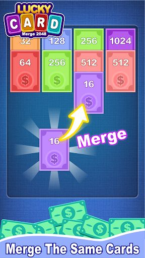 Lucky Card 2048 - Win Cash - Screenshot 2