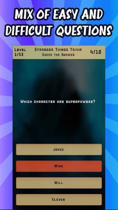 Stranger Things Trivia Quiz - Screenshot 4