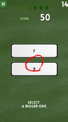 더 큰 수를 찾아라 (수리 학습 게임) - Screenshot 2