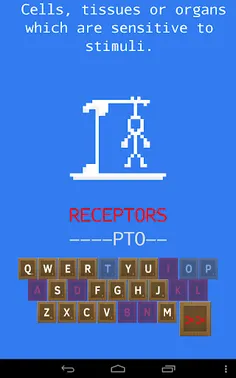 Biology Terms Revision Hangman - Screenshot 3