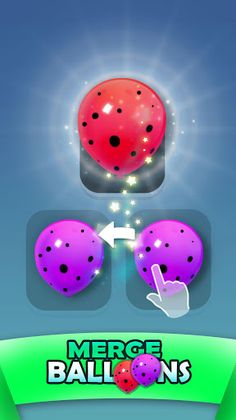 Merge Kawaii Balloon - Evoluti - Screenshot 1