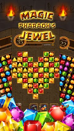 Magic Pharaoh Jewels : Match 3 - Screenshot 4