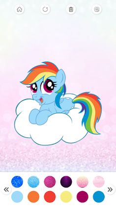 Kawaii Coloring Book Glitter - Screenshot 3