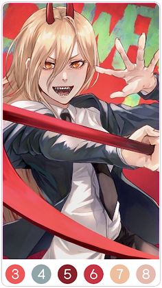 Chainsaw Man Coloring - Screenshot 2