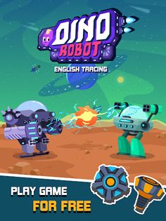 Dino Robot - English Tracing - Screenshot 1