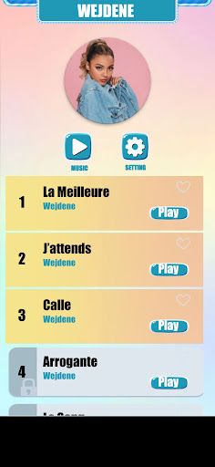 Wejdene Music Tiles Game - Screenshot 1
